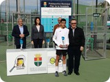 Finalista Infantil, Diego Zarco con Enrique Riquelme, Presidente CT Horadada